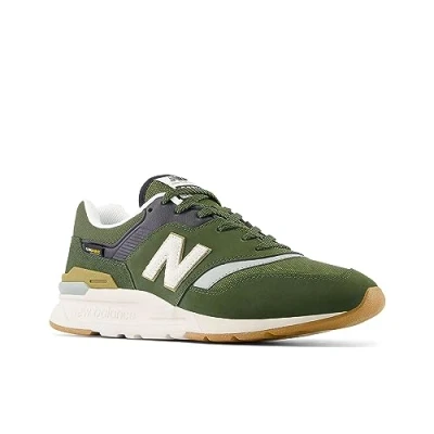 Abbildung von New Balance 997H Sneaker low Dark green/mottled olive, Größe: 41.5, olive Leder und textil