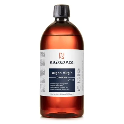 Abbildung von Naissance Marokkanisches Arganöl BIO (Nr. 228) 900ml Kaltgepresst, Natürlich Pflegeöl für Gesicht, Haut, Haare, Bart &amp; Nagelhaut