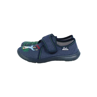Abbildung von Beck Treffer Hausschuh für Kinder, Größe: 29, Dunkelblau Schuhe