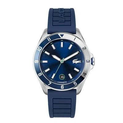 Abbildung von Lacoste Analog Quarzuhr für Herren mit Blaues Silikonarmband 2011125