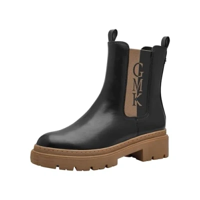 Abbildung von Marco Tozzi BY Guido Maria Kretschmer Plateaustiefelette, Damen, Größe: 42, Black nature Schuhe