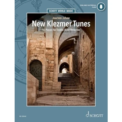 Abbildung von New Klezmer Tunes: 16 Pieces. Altblockflöte (Flöte) und Klavier (Gitarre/Akkordeon). (Schott World Music)