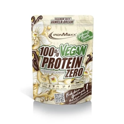 Abbildung von 100% Vegan Protein Zero Pulver ohne Zucker 500g Vanilla Dream Leckerer High Shake mit 22g Proteinen aus 4 Eiweißquellen