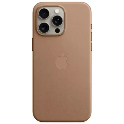 Abbildung von Apple MagSafe Textiel Back Cover Braun iPhone 15 Pro Max