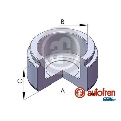 Abbildung von AUTOFREN SEINSA D025106 Kolben, Bremssattel 54 Vorderachse FORD: ESCORT 2