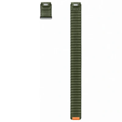 Abbildung von Original Watch7 Fabric Band für die Galaxy Watch 4 / 5 6 7 20 mm M/L Khaki Armband Recycelter Kunststoff Samsung Grün