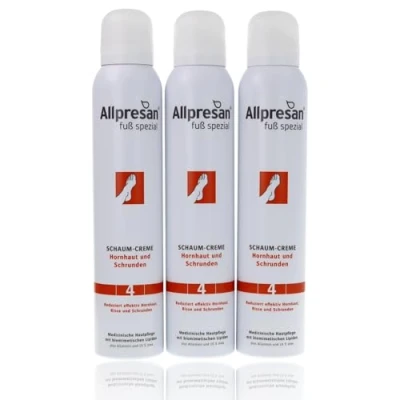 Abbildung von Allpresan Fuß spezial Nr. 4 Schaum Creme gegen Hornhaut und Schrunden Reduziert effektiv Hornhaut, Risse Schrunden, 200 ml (3)