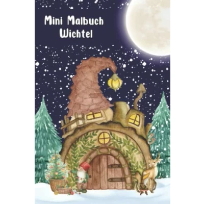 Abbildung von Mini Malbuch Wichtel: Kleines für unterwegs, als Mitgebsel oder Kleinigkeit den Adventskalender, 10 x 15 cm (Wichtel Malbücher)