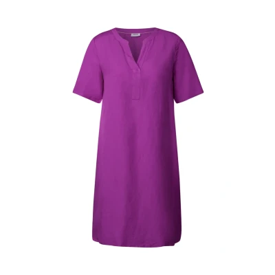 Abbildung von Cecil Split NECK Freizeitkleid, Damen, Größe: XXL, Lila
