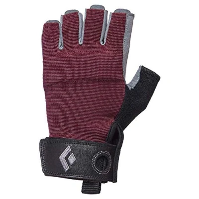 Abbildung von Black Diamond Women&#039;s Crag Half Finger Gloves Kletter Handschuhe, Bordeaux, Extra Small