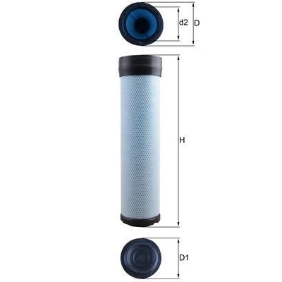 Abbildung von MAHLE ORIGINAL LXS 284 Sekundärluftfilter