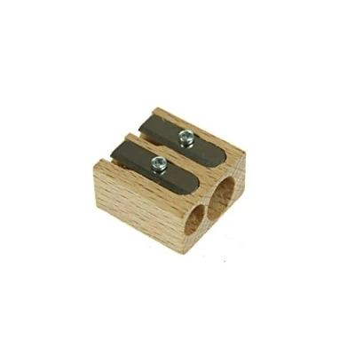 Abbildung von M+R Spitzer Blockform doppelt Material Holz (Buche) für Stifte 8,2 mm 11,2 Doppelspitzer 1 Stück