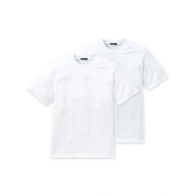 Abbildung von Schiesser Herren 2 Pack Shirt Rundhals American Unterhemd, Weiß, XXL EU