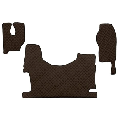 Abbildung von F CORE FL24 BROWN Fußmattensatz Eco Leder vorne 3 braun