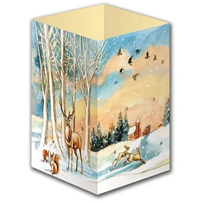 Abbildung von Weihnachtlich glänzet der Wald. Ein Windlicht Adventskalender mit 24 Türchen (Adventskalender für Erwachsene: Türchen, Band 2)