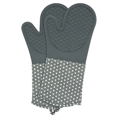 Abbildung von Topfhandschuhe Silikon Grau
