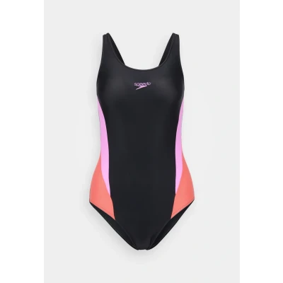 Abbildung von Speedo Womens Colourblock Badeanzug, Damen, Größe: 36, Neon violet