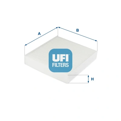 Abbildung von UFI Filters 53.256.00 Innenraum für Autos