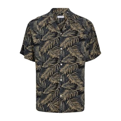 Abbildung von Jack &amp; Jones Jjejeff Tropical Resort Shirt Hemd, Herren, Größe: 3XL, Black