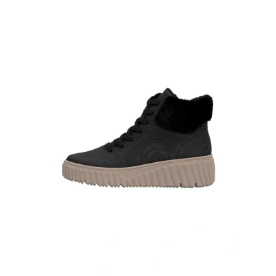 Abbildung von Rieker Damen Schnürstiefeletten N2504, Frauen Stiefeletten, lose Einlage,Winterstiefeletten,gefüttert,Boots,Stiefel,schwarz (00),40 EU / 6.5 UK