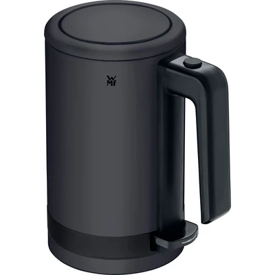 Abbildung von WMF Küchenminis Mini Reise Wasserkocher Edelstahl 0,8l, elektrischer mit Kalkfilter, 1800 W, kleiner Teekocher, edelstahl, schwarz