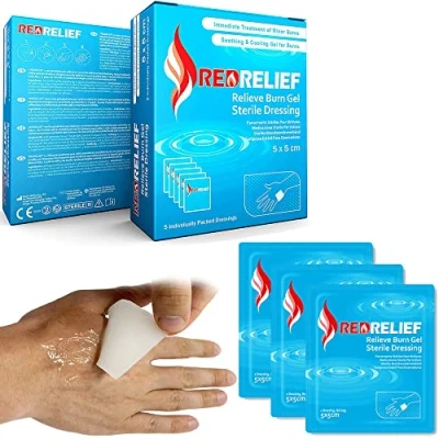 Abbildung von RedRelief Brennender Wundverband 5 x cm Packung von