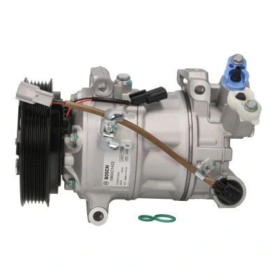Abbildung von BOSCH 1 986 AD1 422 Kompressor 12V PS R1 R1234yf, R134a mit Montageanleitung, Dichtring RENAULT: Kadjar