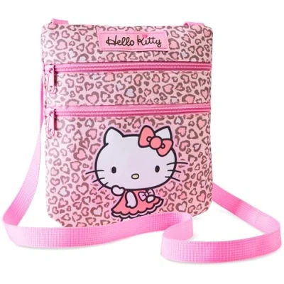 Abbildung von Hello Kitty Mädchen Umhängetasche, Handtasche für Kinder mit verstellbarer Gurt