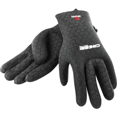 Abbildung von Cressi Neoprenhandschuhe High Stretch, Schwarz/Logo Rot, XL