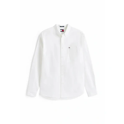 Abbildung von Tommy Jeans Oxford Hemd, Herren, Größe: XS, Ecru