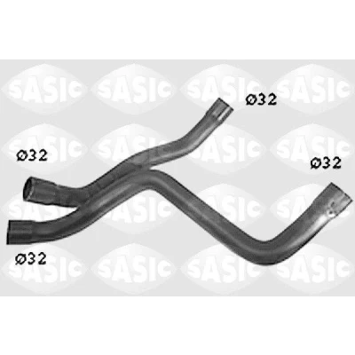 Abbildung von SASIC SWH6835 Kühlerschlauch links unten VOLKSWAGEN: Lupo / 3L, Polo III Hatchback