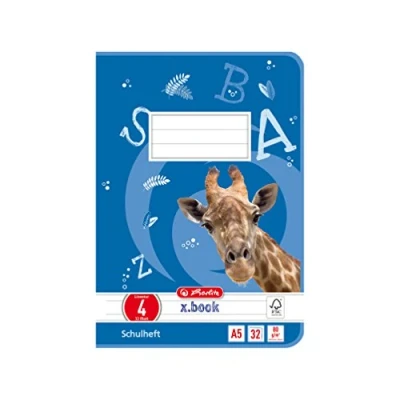 Abbildung von Herlitz 11387099 Heft A5, Lineatur 04, 32 Blatt, FSC Mix, 5 Stück