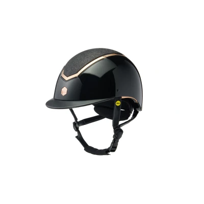 Abbildung von Charles Owen Reithelm Kylo Sparkly MIPS Black Gloss/Rose Gold 56 58cm