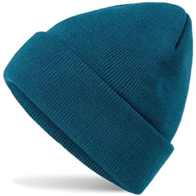 Abbildung von HatStar Wintermütze Damen Beanie Mütze Herren Feinstrick für Frauen Männer Unisex Cuffed Hats Weich &amp; Warm (Petrol)