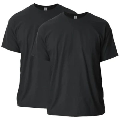 Abbildung von Gildan Unisex Erwachsene Ultra Cotton, Style G2000, Multipack T Shirt, Schwarz (2er Pack), XXL