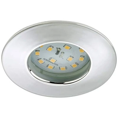 Abbildung von Briloner Leuchten led Einbauleuchte, Einbaustrahler, Strahler, Spots, Deckenstrahler, Deckenspot, Lampen Wohnzimmer, einbaustrahler 230v, Deckeneinbauleuchten, 5 Watt, 400 Lumen, chrom