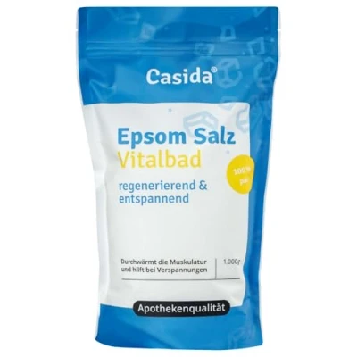 Abbildung von Epsom Salz Vitalbad Magnesium zum Baden 1000 g Original Ideal für Voll und Fußbäder aus der Apotheke
