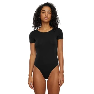 Abbildung von Urban Classics Organic Stretch 2PACK Tshirt basic, Damen, Größe: XXL, White/black