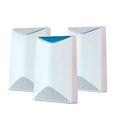 Abbildung von NETGEAR Pro SRK60B03 Mesh System (Mesh Router + 2x Satellit Repeater, 3 GBit/s Geschwindigkeit bis zu 525 m² Abdeckung, Tri Band AC3000, Smart Roaming)