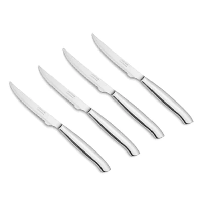 Abbildung von Arcos Table Messer Steakmesser Set 4 Stück (4 Messer) Monoblock aus einem Edelstahl Farbe Silber