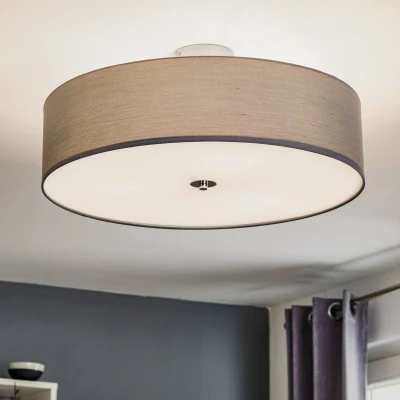 Abbildung von Textil Deckenlampe Andria, 60 cm, hellgrau
