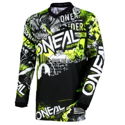 Abbildung von O&#039;NEAL Unisex Mayhem Youth Jersey T Shirt, Schwarz/Grau, 10 12 Jahre EU