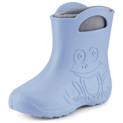 Abbildung von Ladeheid Eva Kinder Jungen Mädchen Gummistiefel Regenschuhe gefüttert LA CA 03 (Hellblau, 22/23 EU)