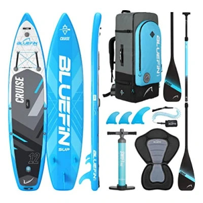 Abbildung von Bluefin Cruise 12 Aufpumpbares Paddleboard SUP Board für Erwachsene Tragbar &amp; Reisesicher Paket Inklusive Zubehör