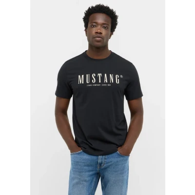 Abbildung von Mustang Style Austin Tshirt print, Herren, Größe: 3XL, Schwarz