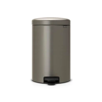 Abbildung von Brabantia 114045 Treteimer mit Inneneimer aus Kunststoff, stahl, Platinum, 20 Liter