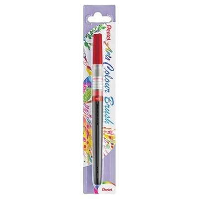 Abbildung von Pentel XGFL 102X Colour Brush, einzigartiger Pinselstift gefüllt mit Aquarelltinte, rot, 1 Stück