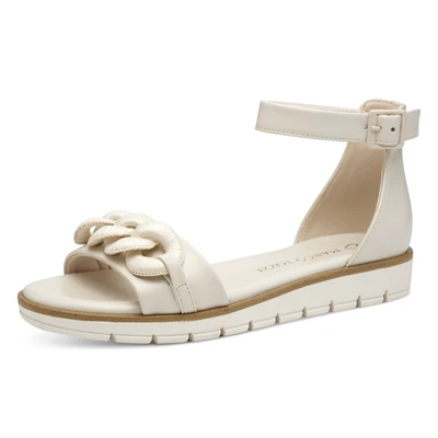 Abbildung von Marco Tozzi Riemensandalette, Damen, Größe: 41, Cream Schuhe