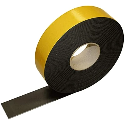 Abbildung von kflex ST Kautschuk Isolierung Selbstklebeband Klebeband: 3mm x 100mm 10m Elastomerband Elastomer Klebeband schwarz
