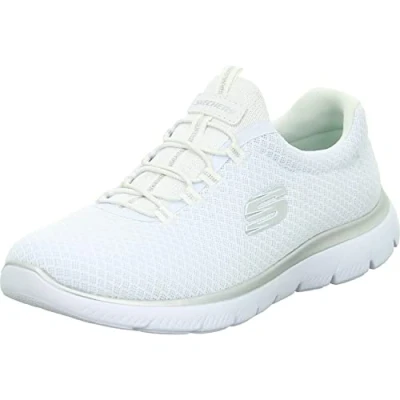 Abbildung von Skechers Damen 12980 Sneaker, White Silver, 35 EU